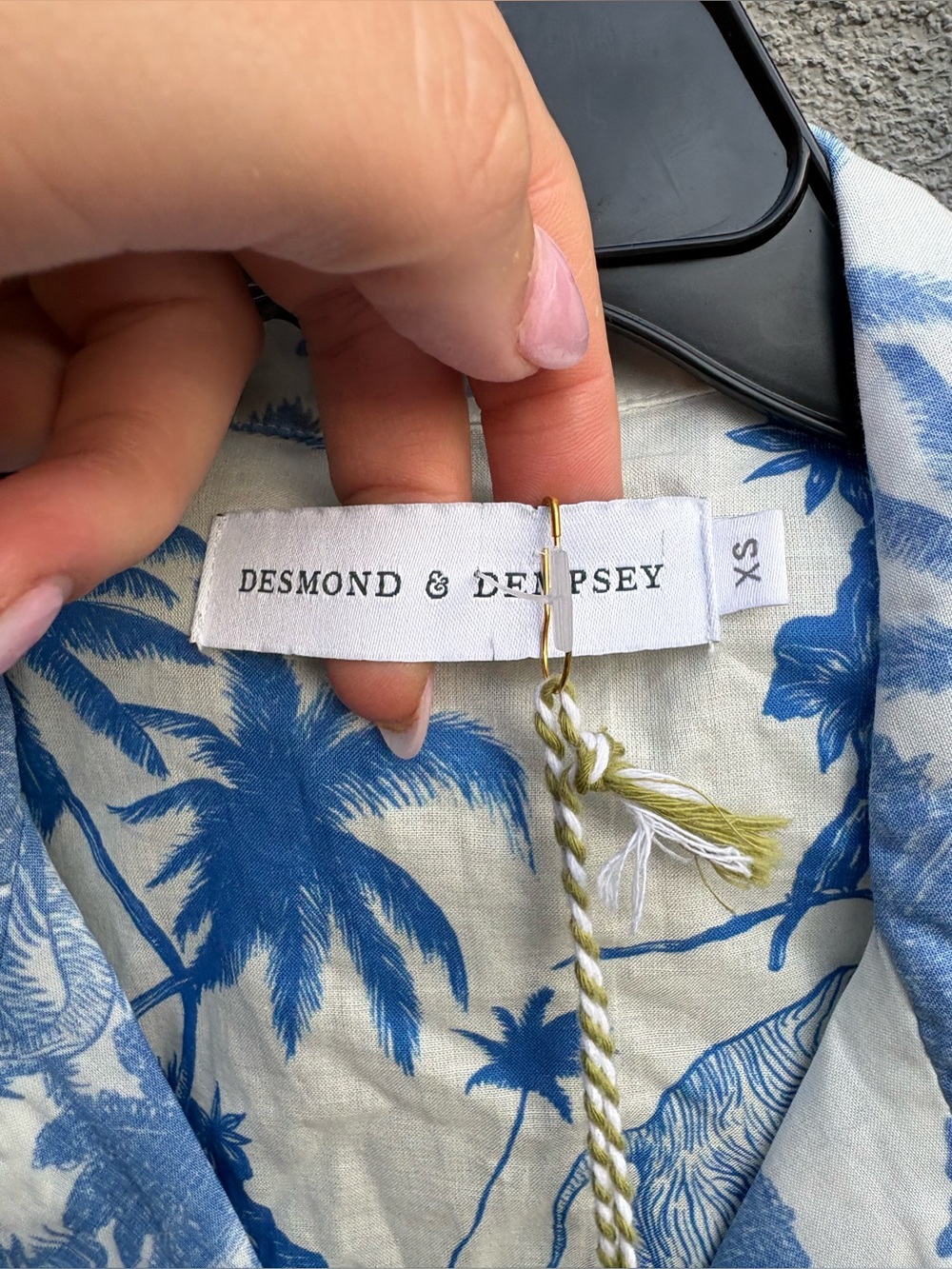 Desmond and Dempsey SHORT SLEEVE PYJAMA SET LOXODONTA BLUE New with Tags! - Picture 7 of 12